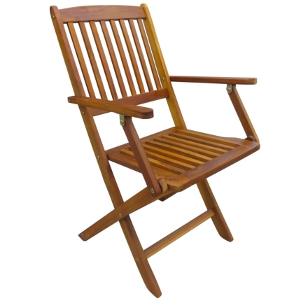 3 Piece Folding Bistro Set solid Acacia Wood - Image 5