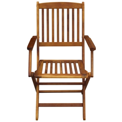 3 Piece Folding Bistro Set solid Acacia Wood - Image 6