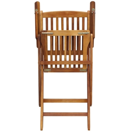 3 Piece Folding Bistro Set solid Acacia Wood - Image 7
