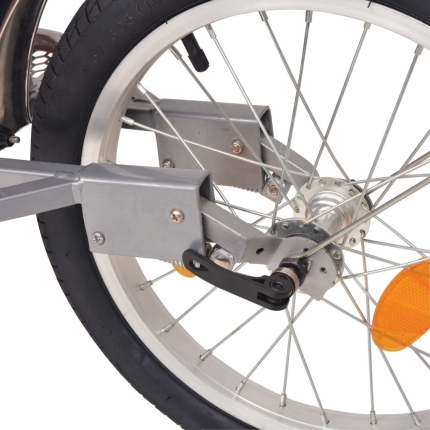 Bike Luggage Trailer with Bag Orange and Black - Image 6