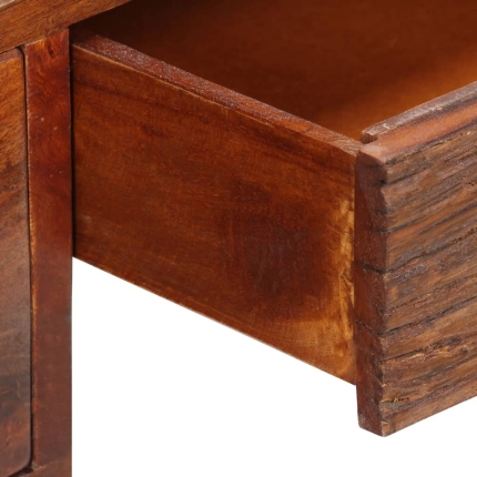 Desk Solid Sheesham Wood and Real Leather 117x50x76 cm - Image 10
