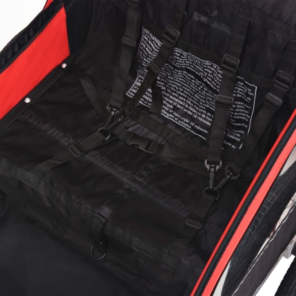 Kids' Bicycle Trailer Red and Black 30 kg - Image 4