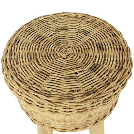 Bar Stool Natural Rattan - Image 3
