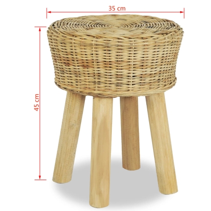 Bar Stool Natural Rattan - Image 4