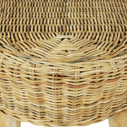 Hall Bench 110x35x45 cm Natural Rattan - Image 4