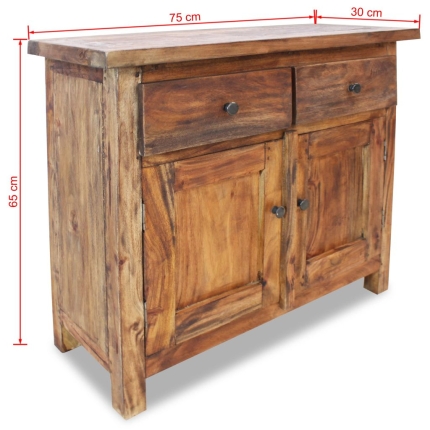 Sideboard Solid Reclaimed Wood 75x30x65 cm - Image 7