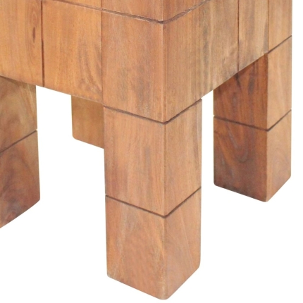 Stool Solid Reclaimed Wood - Image 4