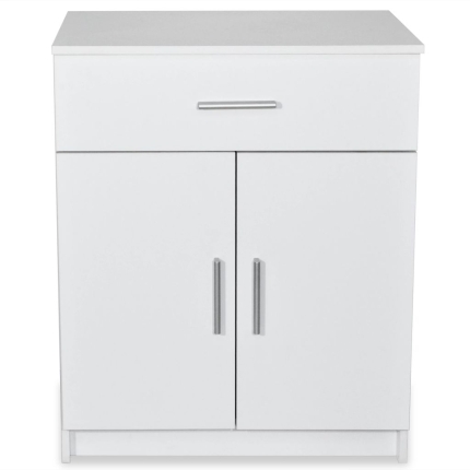 Sideboard Chipboard 71x35x88 cm White - Image 4