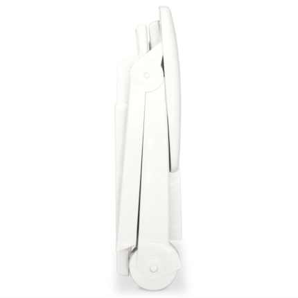 Sun Lounger with Footrest Plastic White - Image 7