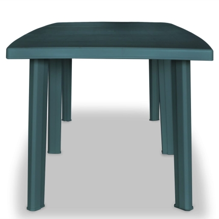 Garden Table Green 210x96x72 cm Plastic - Image 2