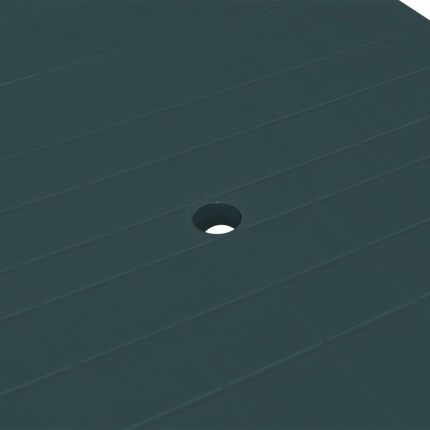 Garden Table Green 210x96x72 cm Plastic - Image 3