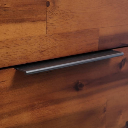 Chest of Drawers Solid Acacia Wood 45x32x115 cm - Image 2