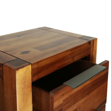 Chest of Drawers Solid Acacia Wood 45x32x115 cm - Image 6
