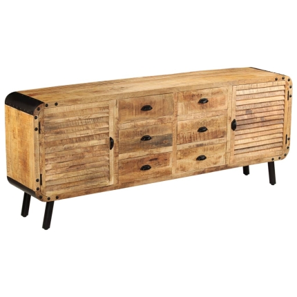 Sideboard Solid Mango Wood 200x40x80 cm - Image 11