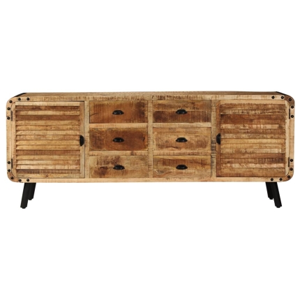 Sideboard Solid Mango Wood 200x40x80 cm - Image 6
