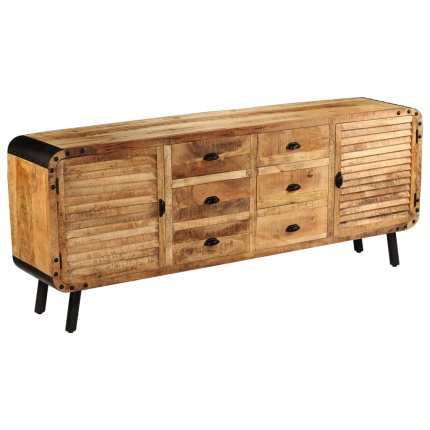 Sideboard Solid Mango Wood 200x40x80 cm - Image 9