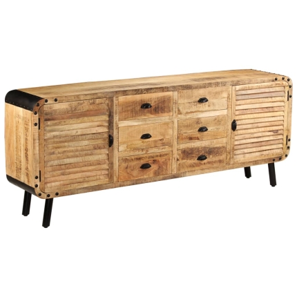 Sideboard Solid Mango Wood 200x40x80 cm - Image 10