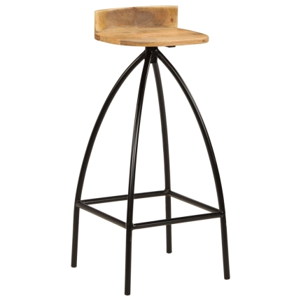 Bar Chairs 2 pcs Solid Mango Wood - Image 11