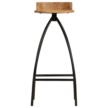Bar Chairs 2 pcs Solid Mango Wood - Image 4
