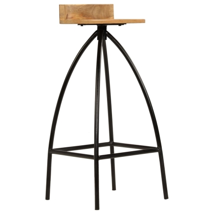 Bar Chairs 2 pcs Solid Mango Wood - Image 5