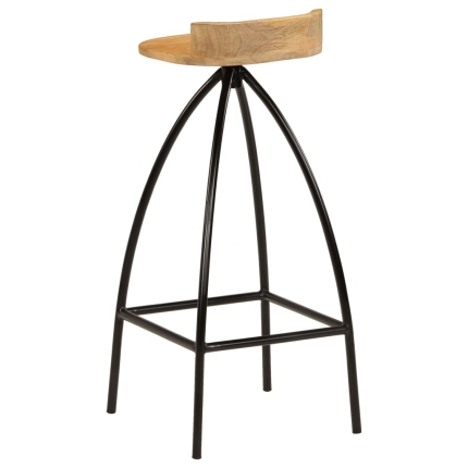 Bar Chairs 2 pcs Solid Mango Wood - Image 6