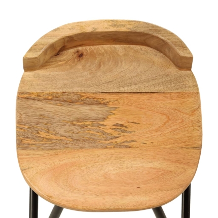 Bar Chairs 2 pcs Solid Mango Wood - Image 7