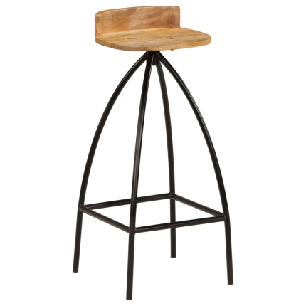Bar Chairs 2 pcs Solid Mango Wood - Image 8