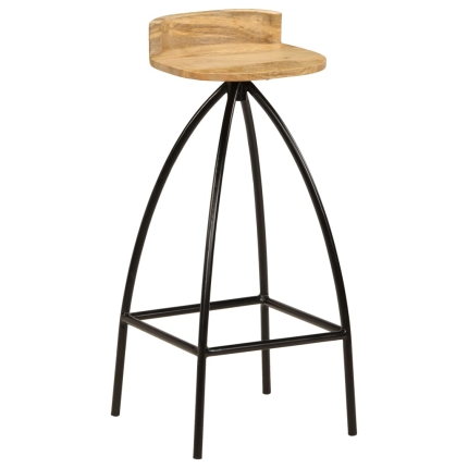 Bar Chairs 2 pcs Solid Mango Wood - Image 10