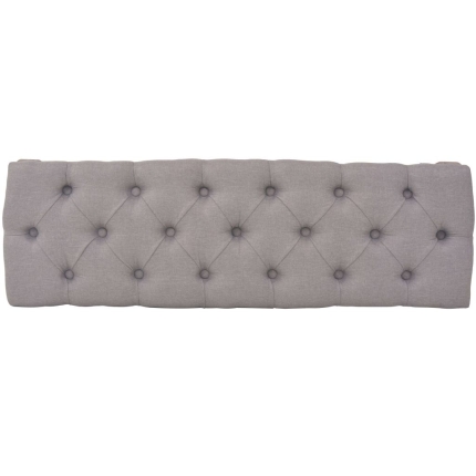 Bench Linen Solid Wood 110x38x48 cm Light Grey - Image 4