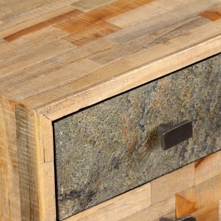 Writing Desk 110x50x76 cm Solid Reclaimed Teak - Image 2