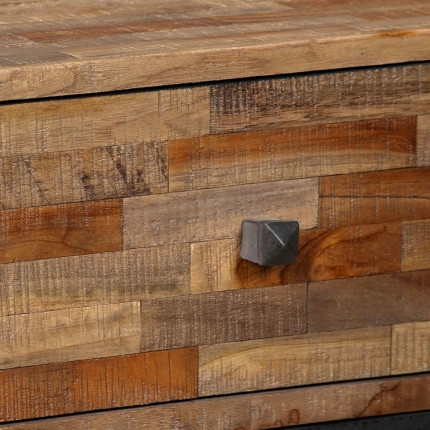 Side Cabinet with 6 Drawers 70x30x76 cm Solid Reclaimed Teak - Image 2
