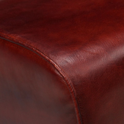 Bench Genuine Leather Brown 160x28x50 cm - Image 2