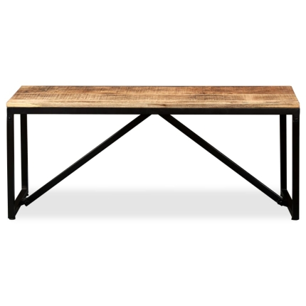 Bench Solid Mango Wood 110x35x45 cm - Image 2