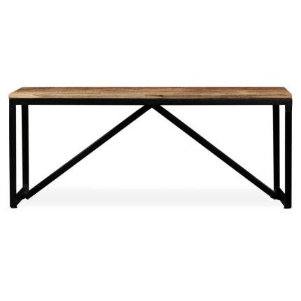 Bench Solid Mango Wood 110x35x45 cm - Image 4