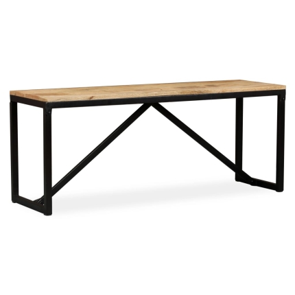 Bench Solid Mango Wood 110x35x45 cm - Image 10