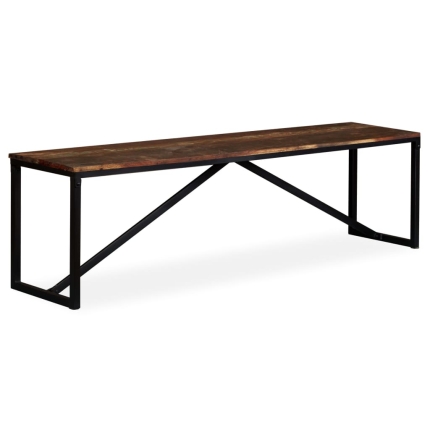 Bench Solid Reclaimed Wood 160x35x45 cm - Image 10
