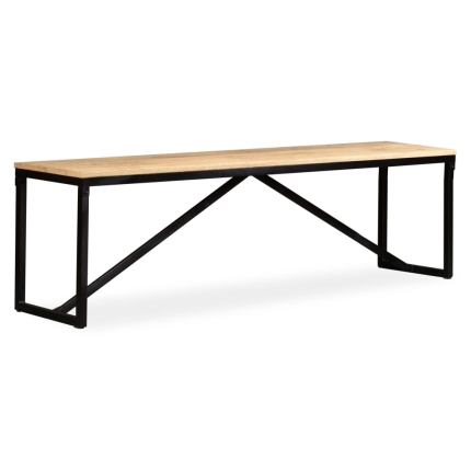 Bench Solid Mango Wood 160x35x45 cm - Image 3