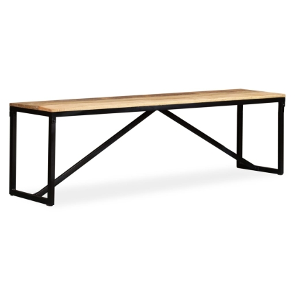 Bench Solid Mango Wood 160x35x45 cm - Image 5