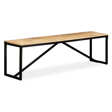 Bench Solid Mango Wood 160x35x45 cm - Image 6
