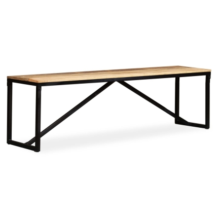 Bench Solid Mango Wood 160x35x45 cm - Image 9