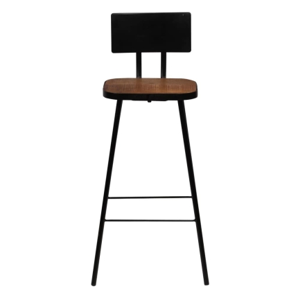 Bar Chairs 4 pcs Solid Reclaimed Wood - Image 3