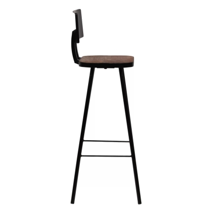 Bar Chairs 4 pcs Solid Reclaimed Wood - Image 4