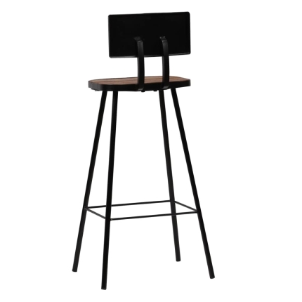Bar Chairs 4 pcs Solid Reclaimed Wood - Image 5