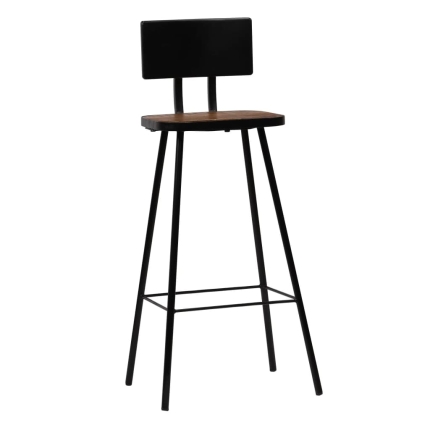 Bar Chairs 4 pcs Solid Reclaimed Wood - Image 9