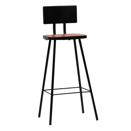 Bar Chairs 4 pcs Solid Reclaimed Wood - Image 11