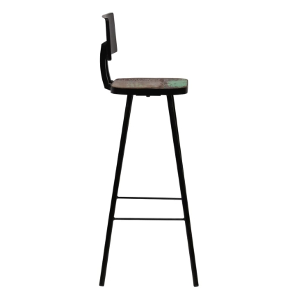Bar Chairs 4 pcs Solid Reclaimed Wood - Image 4