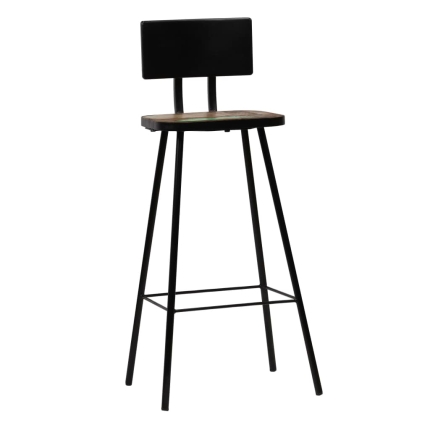 Bar Chairs 4 pcs Solid Reclaimed Wood - Image 8