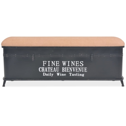 Storage Bench with Cushion 103x30x40 cm - Image 6