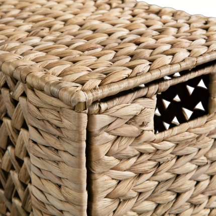 Storage Unit with 5 Baskets 25.5x37x100 cm Water Hyacinth - Image 6