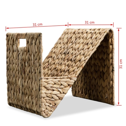 Magazine Holder 31x31x31 cm Water Hyacinth - Image 5